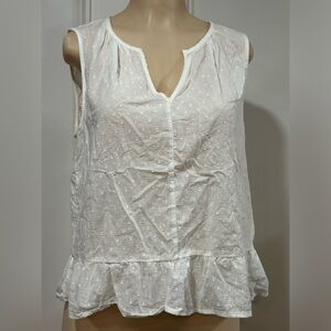GAP Splitneck Peplum Top Size Medium
